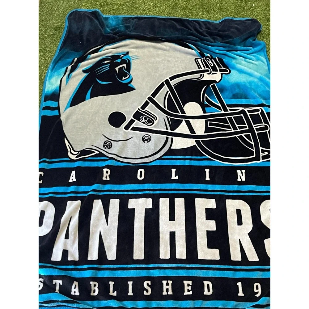 Carolina Panthers Sherpa Fleece Throw Blanket Soft Warm NFL‎ Football 50